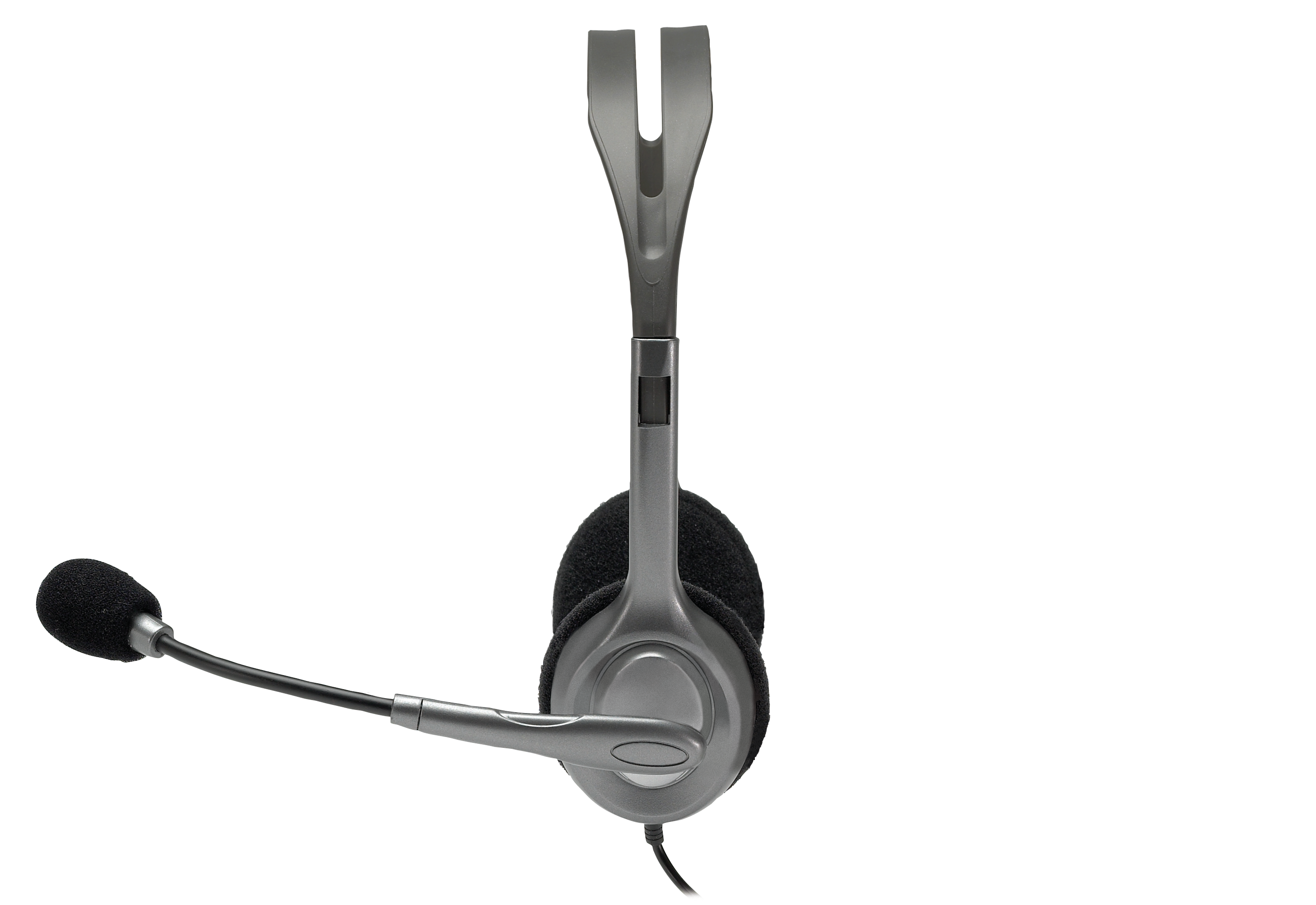 981-000271 Headset h110 (20-20000hz, mic, 2x3.5mm jack, 1.8m) Logitech Santreyd  - Вид №1