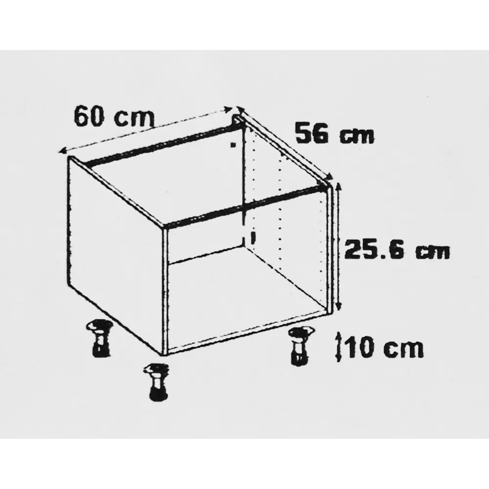 Каркас напольный на колонку Delinia ID 60x26x56 см ЛДСП белый STLM-2157591 - Вид №7