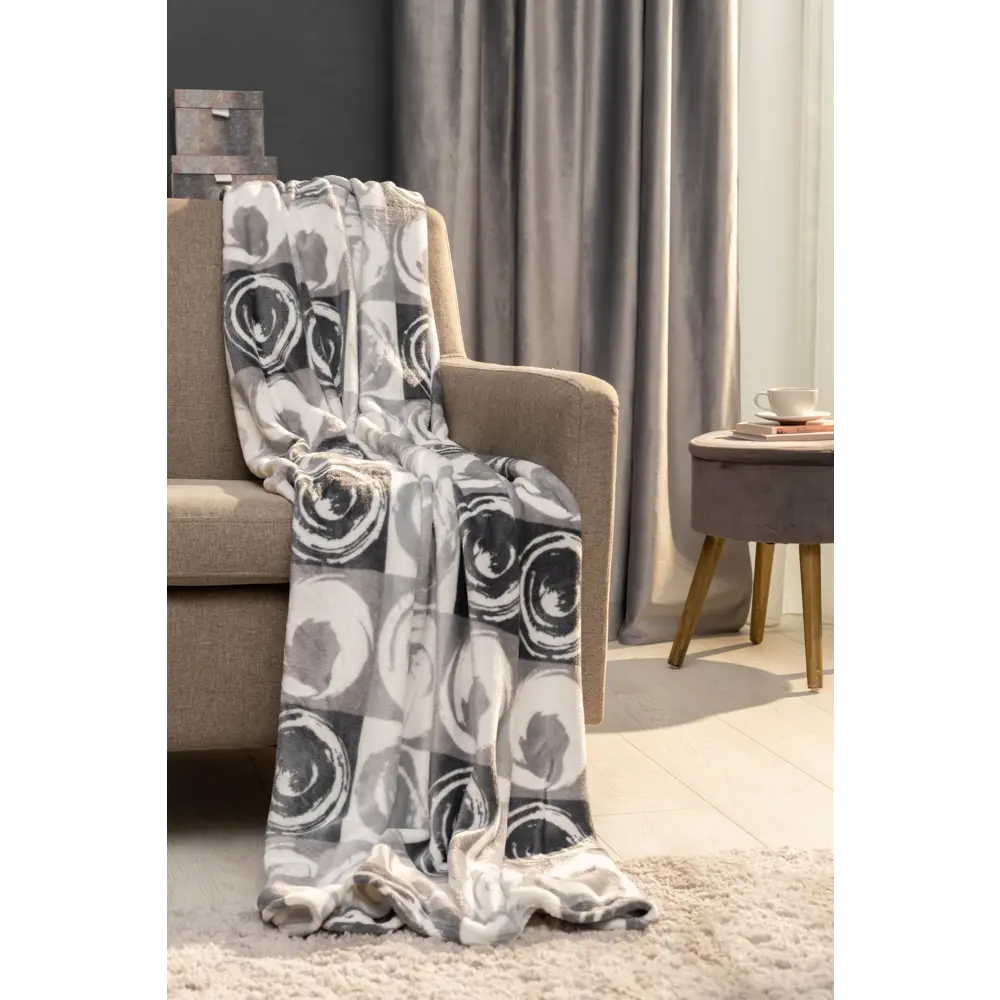 Плед Ardenza Diso 150x200 см фланель цвет серый STLM-2095272 - Вид №3