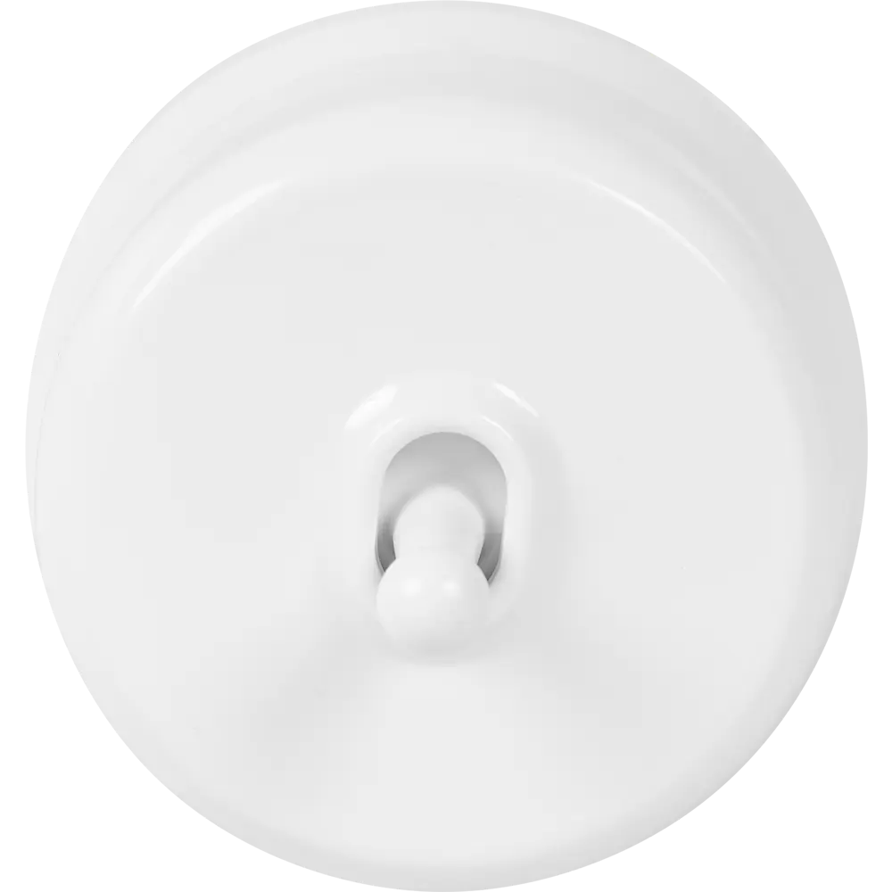 Выключатель накладной Electraline 1 клавиша цвет белый Ретро STLM-2085865 - Вид №1