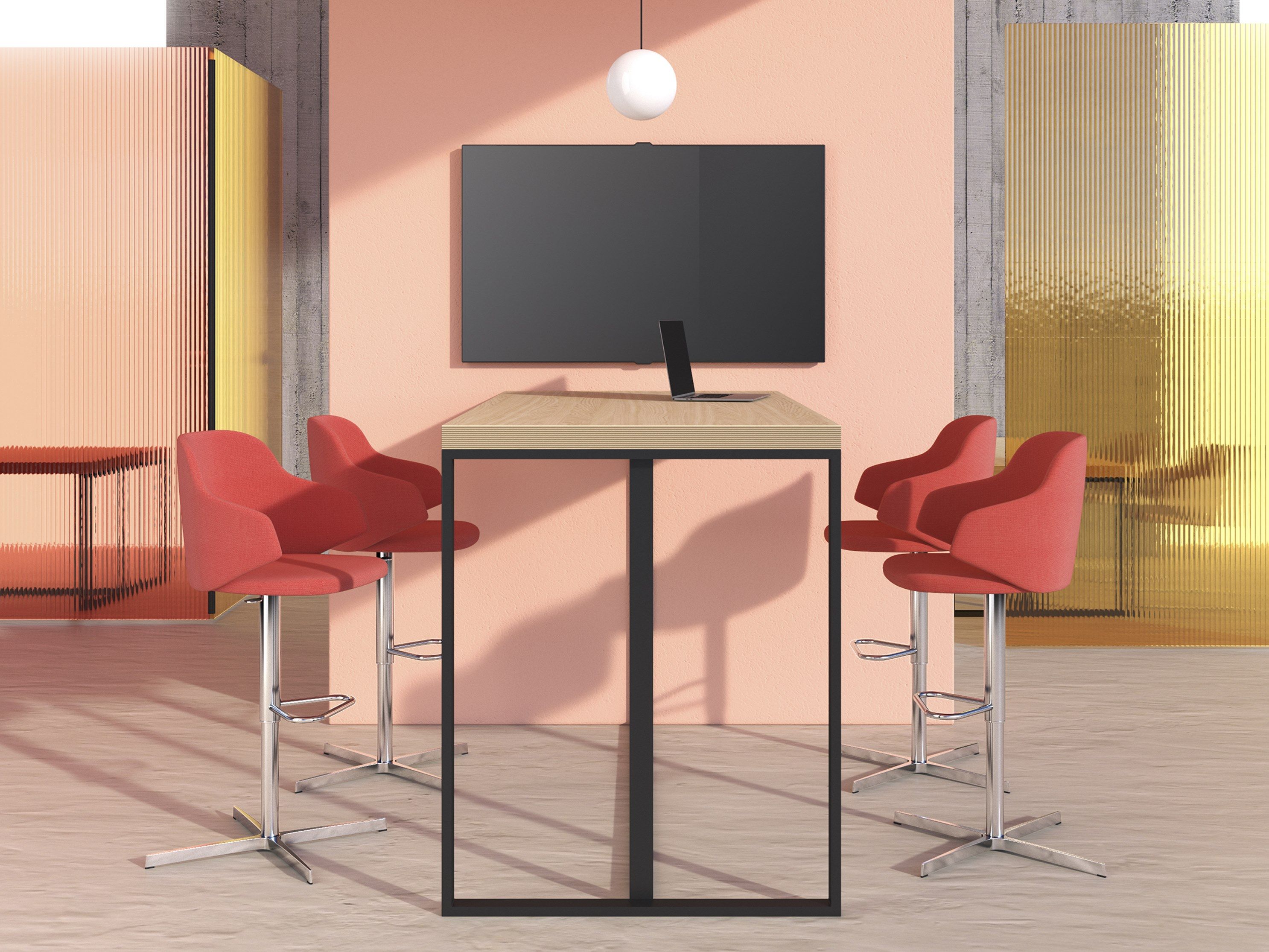 Барный стул с подставкой для ног SITLOSOPHY® хост ARCH-00026559 - Вид №3