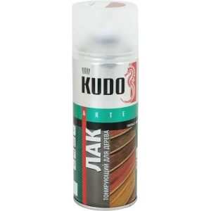 Лак тонирующий для дерева Kudo акриловый цвет махагон 520 мл