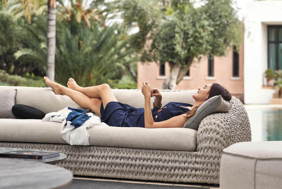 3-х мест. веревка 45мм антрацит Manutti Kobo MNST727 - Вид №2