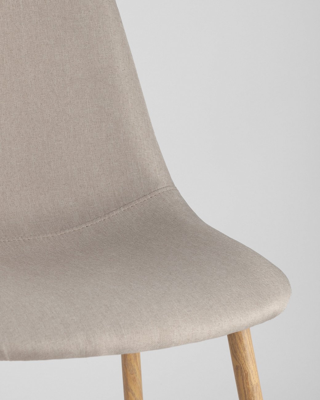 Стул со спинкой светло-серый из рогожки "Валенсия" STOOL GROUP ДИЗАЙНЕРСКИЕ, ИНТЕРЬЕРНЫЕ 00-3946143 Серый  - Вид №7