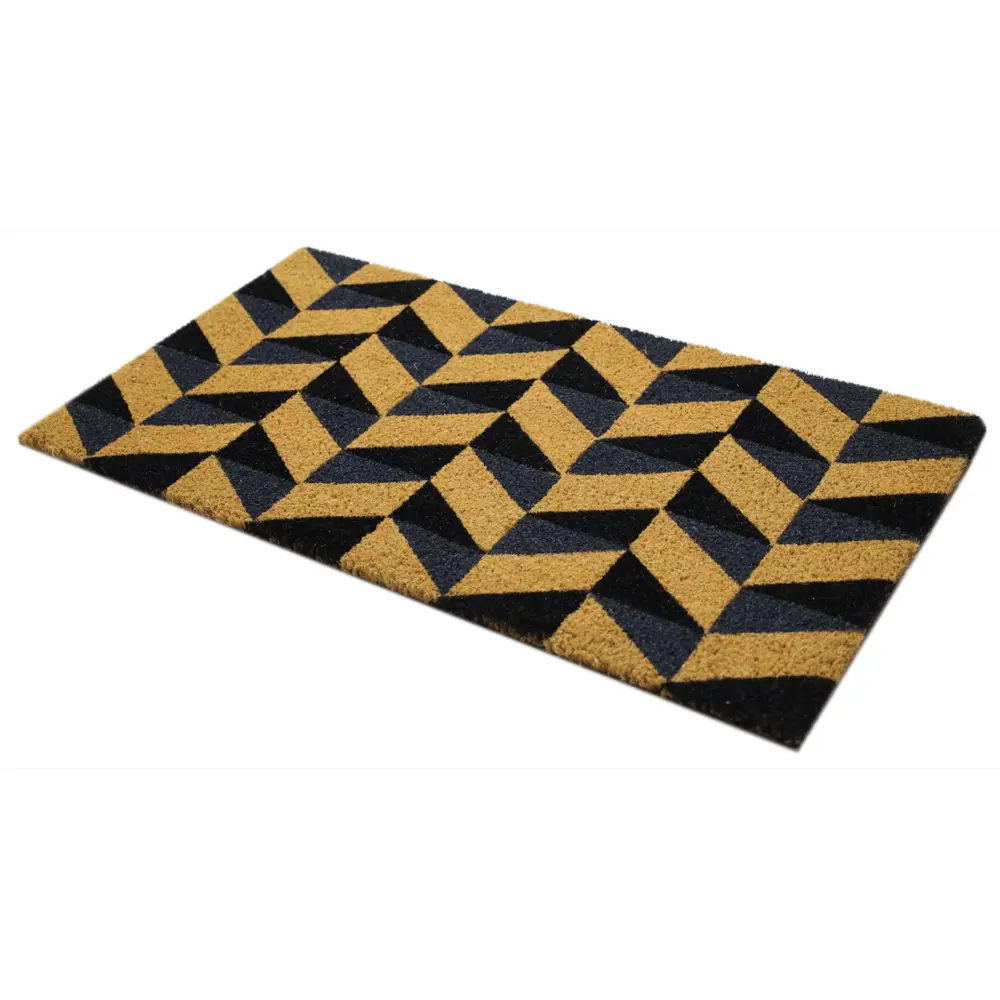 Коврик декоративный Velcoc Kera 9 40x75 см кокос цвет бежево-серый STLM-2137581 - Вид №1