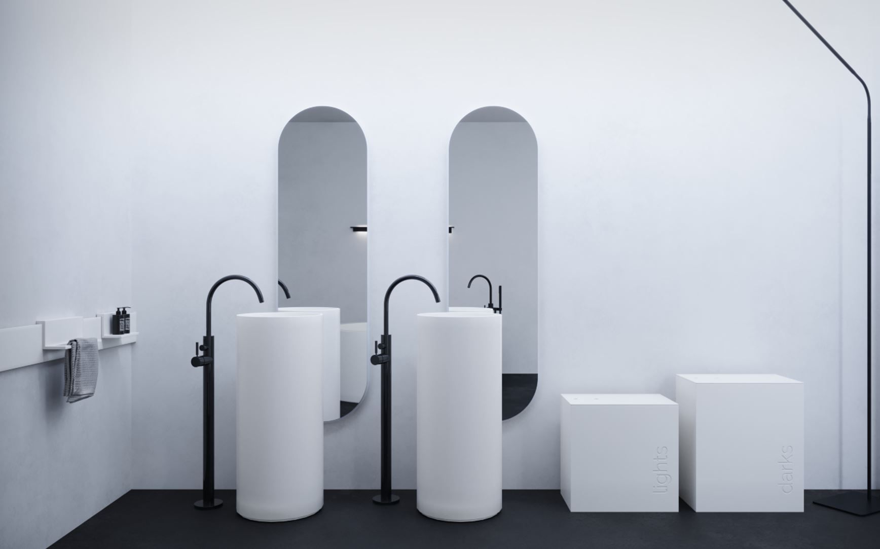 Мебель для ванной комнаты Corian® Acquapazza чистый ARCH-00022329 - Вид №2