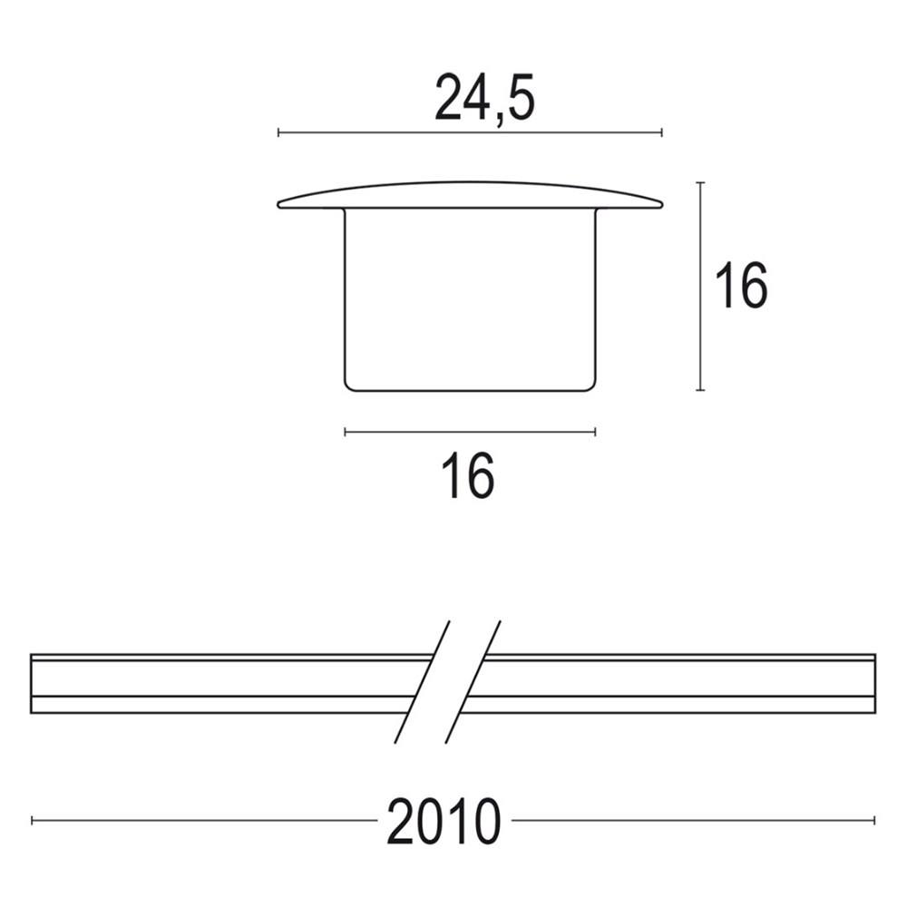 Linear 0R Ghidini Утопленный с рамкой .01 Белый (Матовый)  - Вид №1