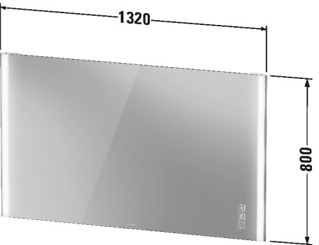 XV70450B1B1 Серии/XViu Зеркало с подсветкой Champagne Matt Duravit - Вид №1