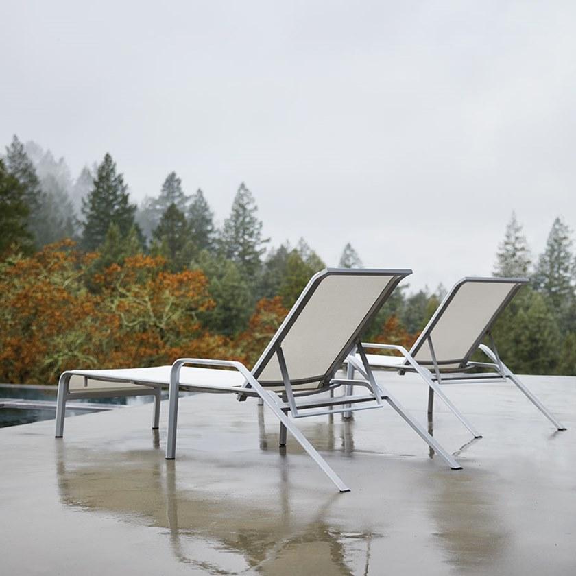 JANUS et Cie Штабелируемый раскладывающийся садовый кушетка с подлокотниками Zephyr sun-id-1411109 - Вид №3
