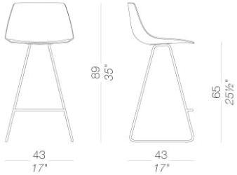 Lapalma Табурет-санки со спинкой Miunn sun-id-1436573 - Вид №4