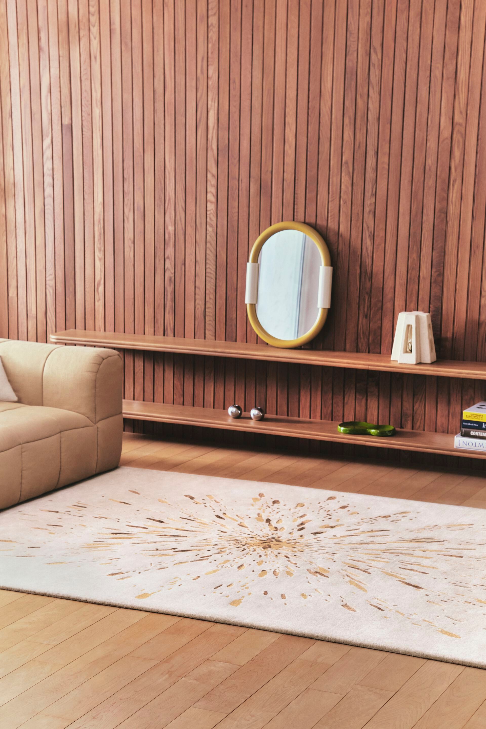 Шерстяной ковер ручной работы Toulemonde Bochart PAINT OCRE ARCH-00070906 - Вид №2