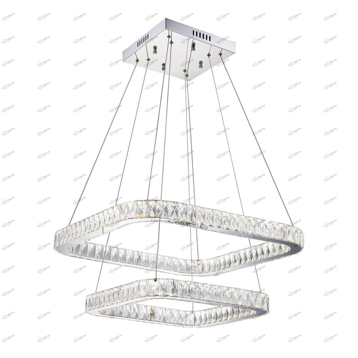 Подвесной светильник квадратный серебристый Citilux Eletto Granda EL336P70 CITILUX ДИЗАЙНЕРСКИЕ, ELETTO GRANDA 00-3889848 Серебро 