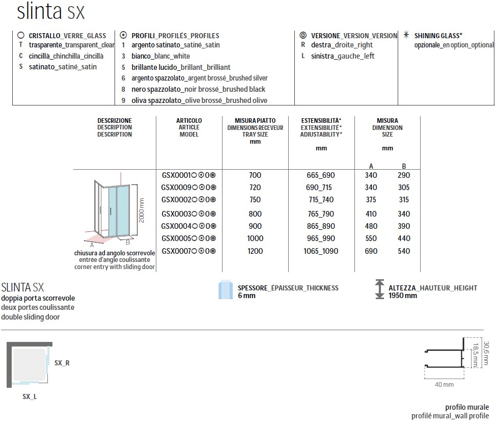 Glass1989 Душевая кабина угловая хрустальная с раздвижной дверцей Showering sun-id-1441287 - Вид №1
