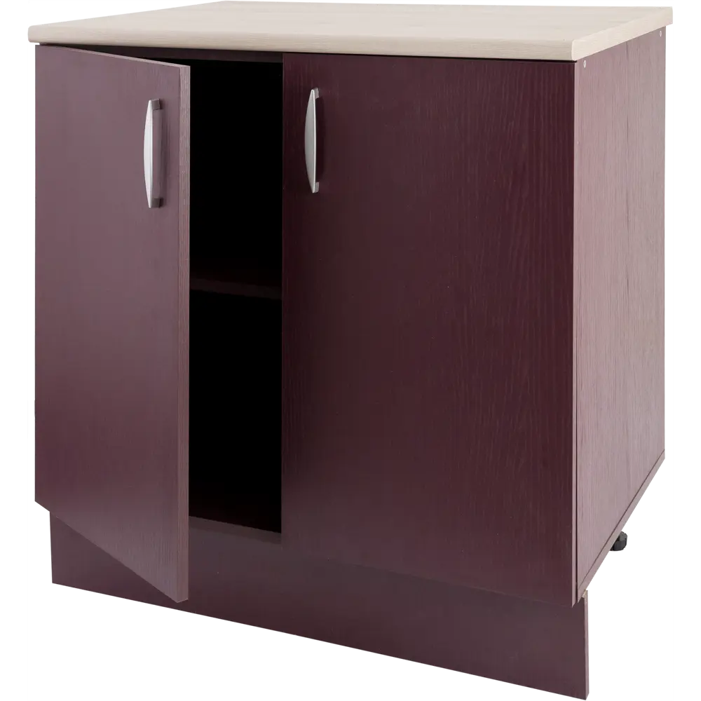 Шкаф напольный «Бургун» 80x85.2 см, ЛДСП, цвет бургун Santreyd STLM-2129192 - Вид №1