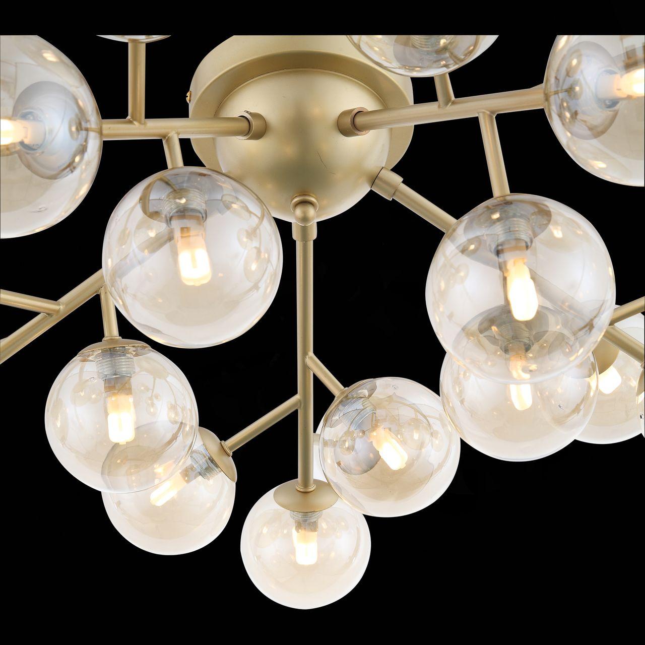 Потолочная люстра ST Luce Pallеre SL438.202.20 ST LUCE ДИЗАЙНЕРСКИЕ, PALLЕRE, ШАР 222787 Янтарный  - Вид №1