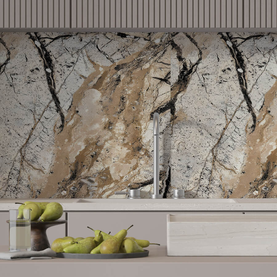 Панель PVC Stella Marble Light Танзания М-001/1 2800*1160*1мм STSR-350 - Вид №4