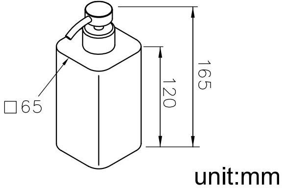 JUSTIME Дозатор для жидкого мыла Mark 6909-26-80cp - Вид №1