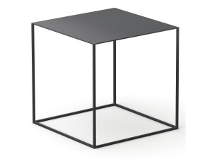 Квадратный металлический журнальный столик