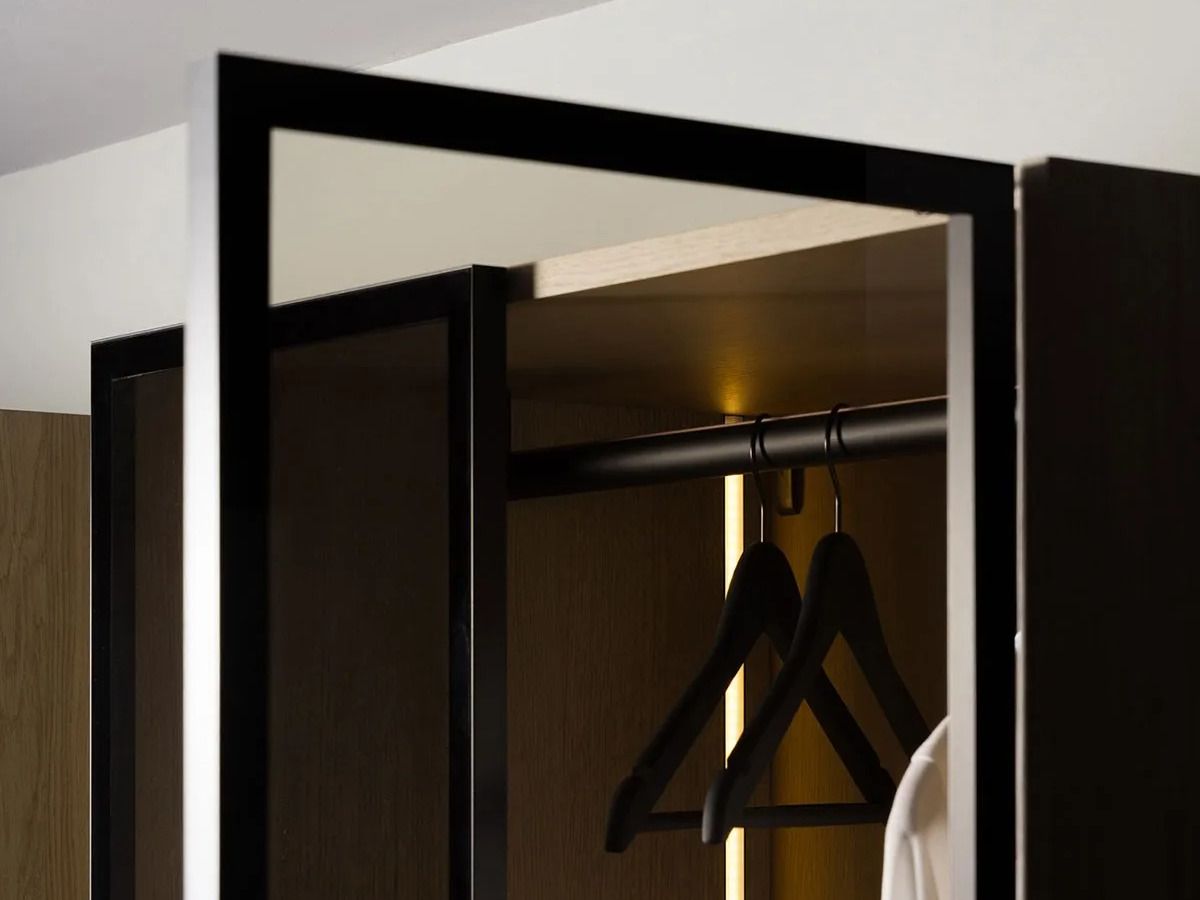 Деревянный шкаф для ванной комнаты со стеклянными дверцами Inbani слой ARCH-00041215 - Вид №15