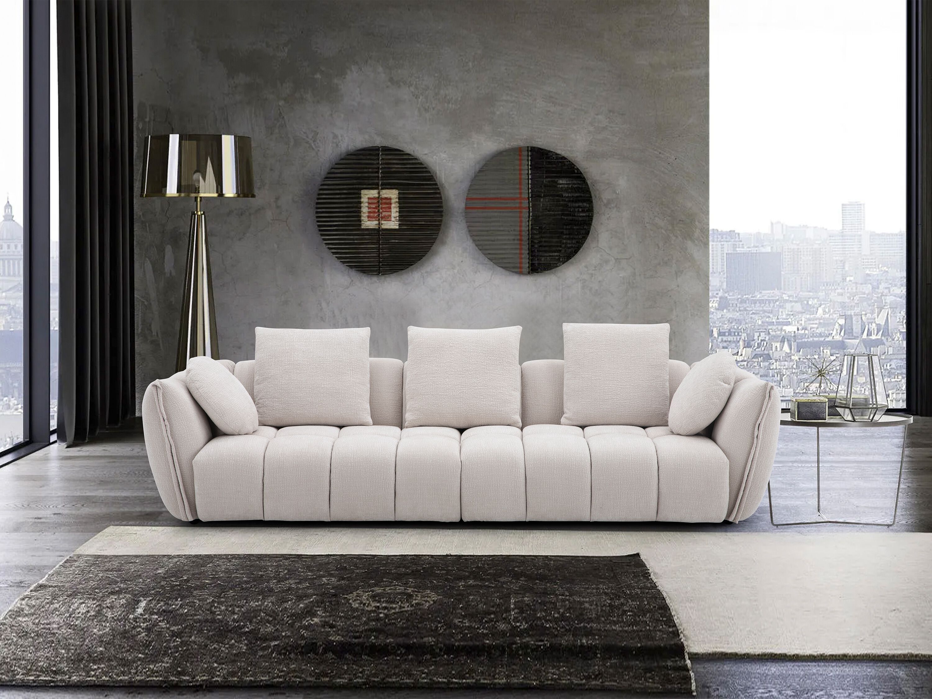 3-местный тканевый диван CAMPO DE' FIORI MACCHIATO ARCH-00035228 - Вид №11