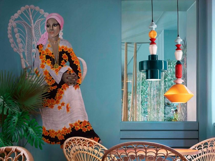 FERROLUCE Подвесной светильник из керамики Lariat C2511 - Вид №2