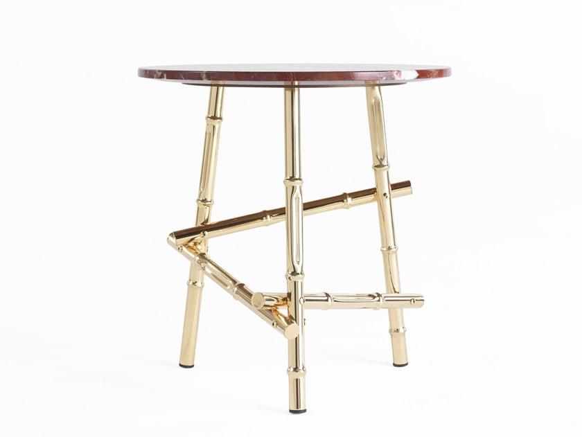 ETRO Home Interiors Круглый мраморный журнальный столик для гостиной Samarcanda E.sam.232.b - Вид №1