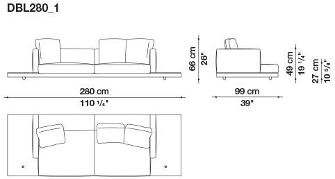 B&B Italia Кожаный диван Dock sun-id-1441060 - Вид №169