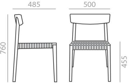 Andreu World Штабелируемый стул из бука Smart Si0612  - Вид №9