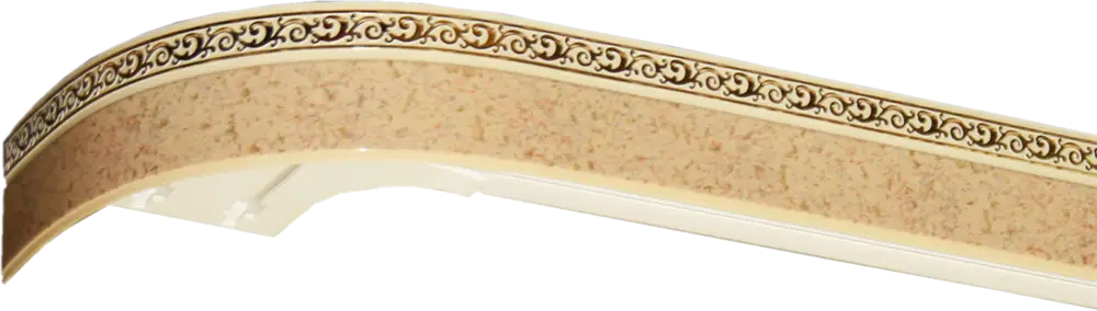 Двухрядный потолочный карниз DOMLEGRAND для комбинированных штор 160 см 15338311