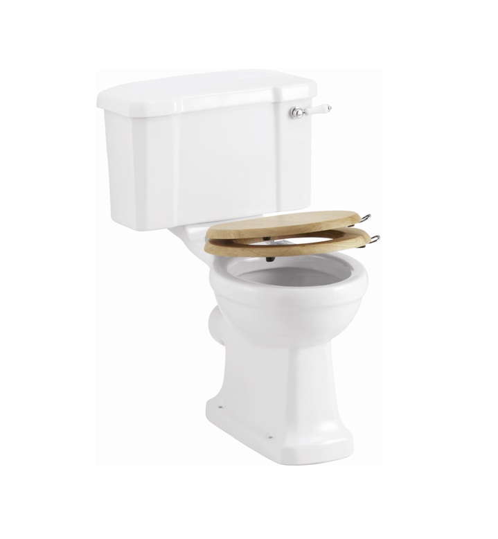 Burlington Сиденье Soft Close из дуба с хромированными ручками S16 A51 CHR 