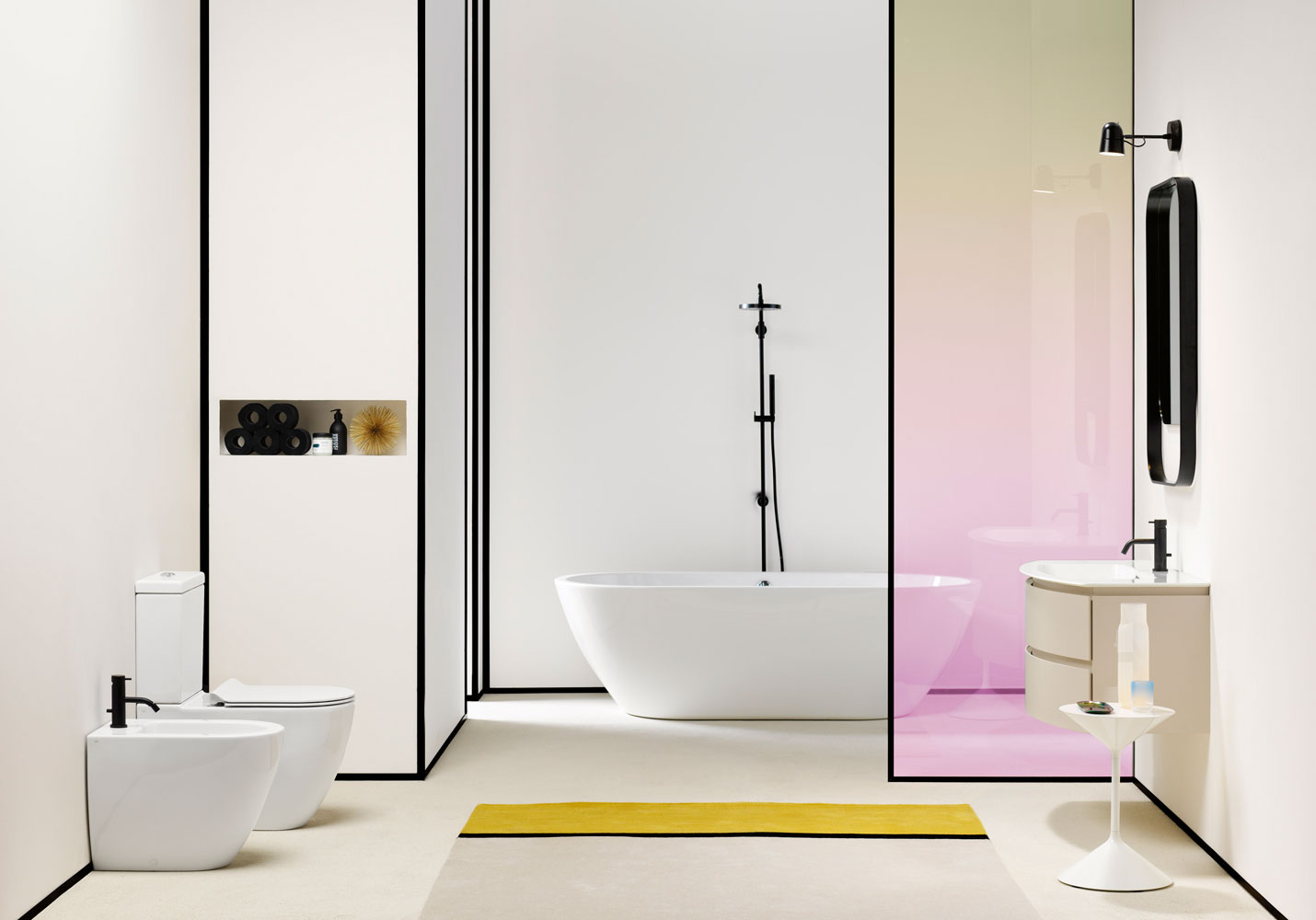 8826111 Подвесная раковина настенная овальная GSI ceramica Pura белая - Вид №3