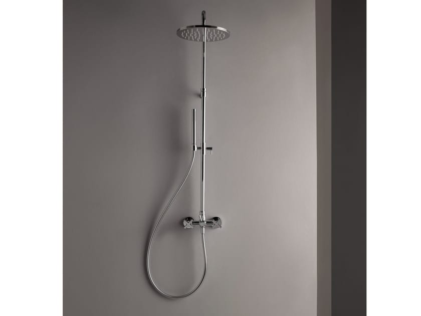 Латунная настенная душевая колонна с душем Rubinetterie Treemme ARCH-00087328