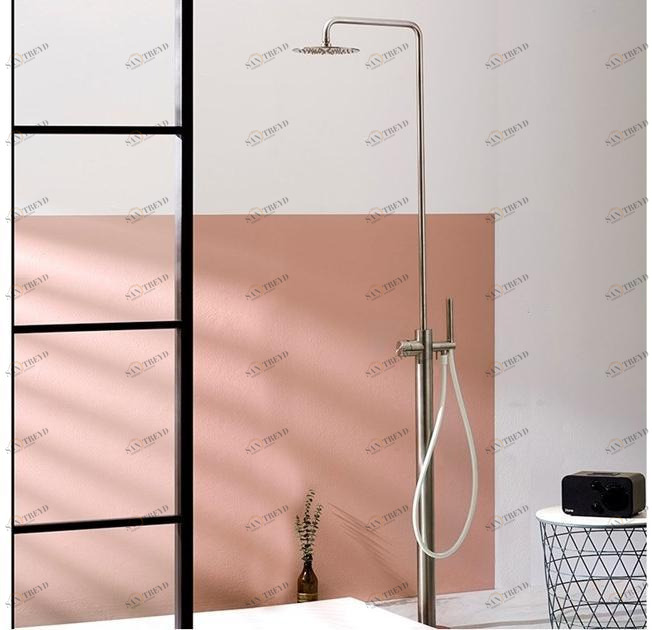 MINA Напольная душевая стойка из нержавеющей стали с душевой лейкой Synth 40802700