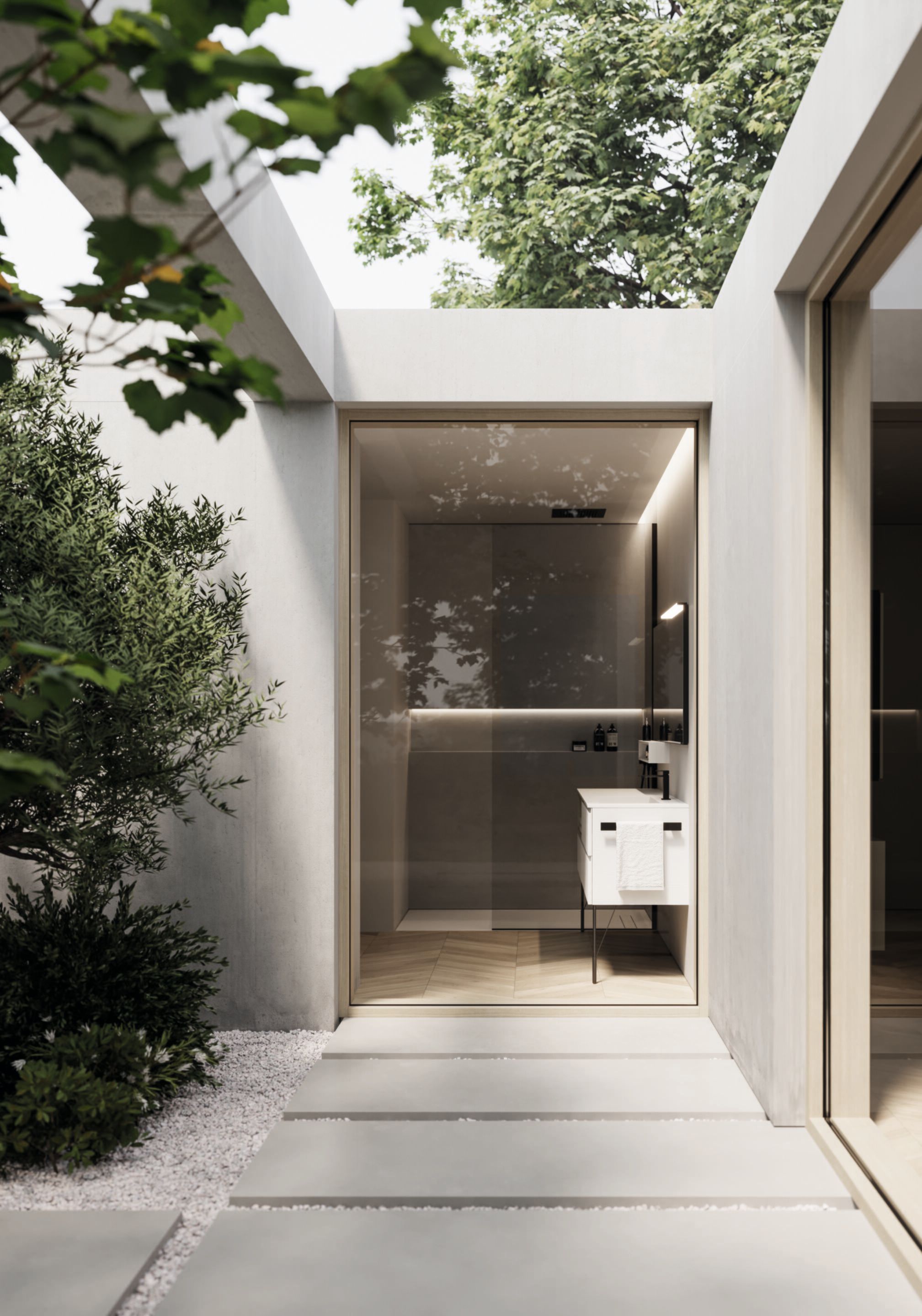 Напольный умывальник с зеркалом Ideagroup Seventy Form ARCH-00121406 - Вид №1