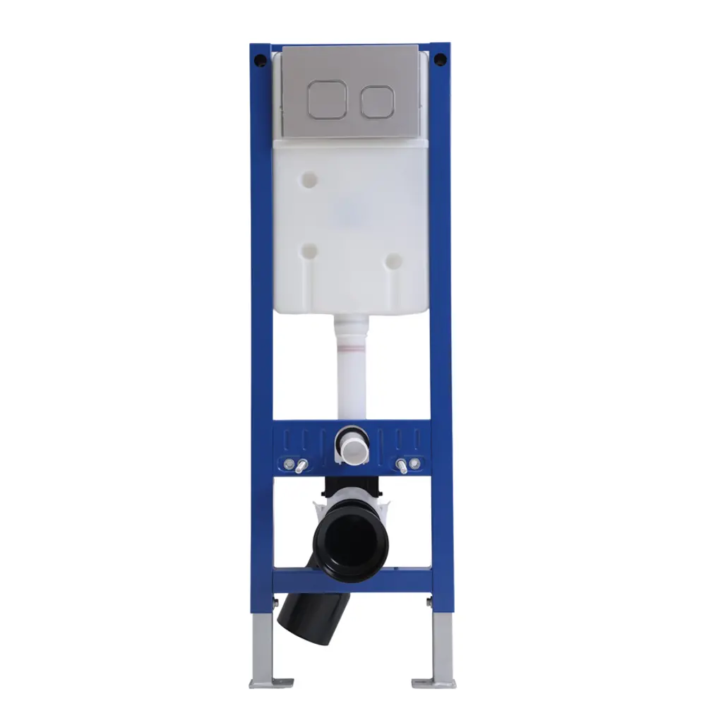 Комплект инсталляция Grant с унитазом Vortex Торнадо безободковый с микролифтом клавиша цвет хром Santreyd STLM-2112188 - Вид №1