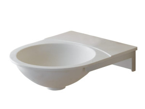 Круглый подвесной умывальник в HIMACS