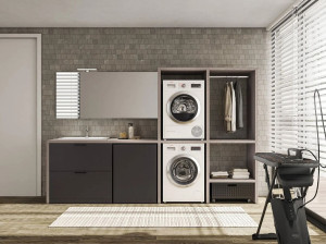 Шкаф для стиральной машины со стиральной машиной