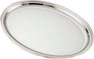 52597 Schiavon Поднос овальный 22см под сахарницу и молочник "Инглезе" (серебро 925) (для 33600/0107 и 33400/0107) Серебро 925