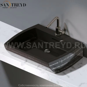 L282.421P Накладная раковина на столешницу  овальная A. e T. Italia SQUARE