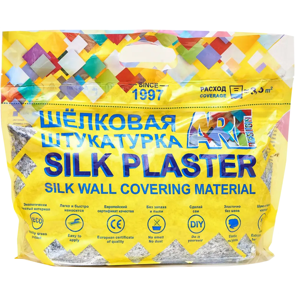 Жидкие обои Silk Plaster АртДизайн 253 0.9 кг цвет белый 82453409 STLM-2101673  - Вид №1