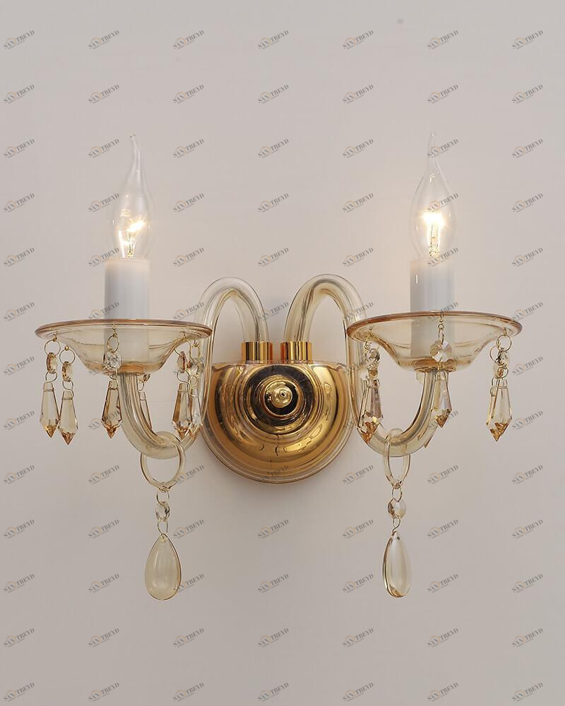 Бра настенное шампань Lumien Hall "Моррис" 2018/2W-CHGD LUMIEN HALL СВЕЧА 00-3931604 Бежевый 