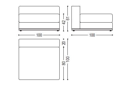 Ткань диван Riva 1920 HERITAGE ARCH-00101318 - Вид №3