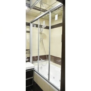 Шторка на ванну 150x150 GV-403A прозрачное стекло GUTEWETTER PRACTIC PART