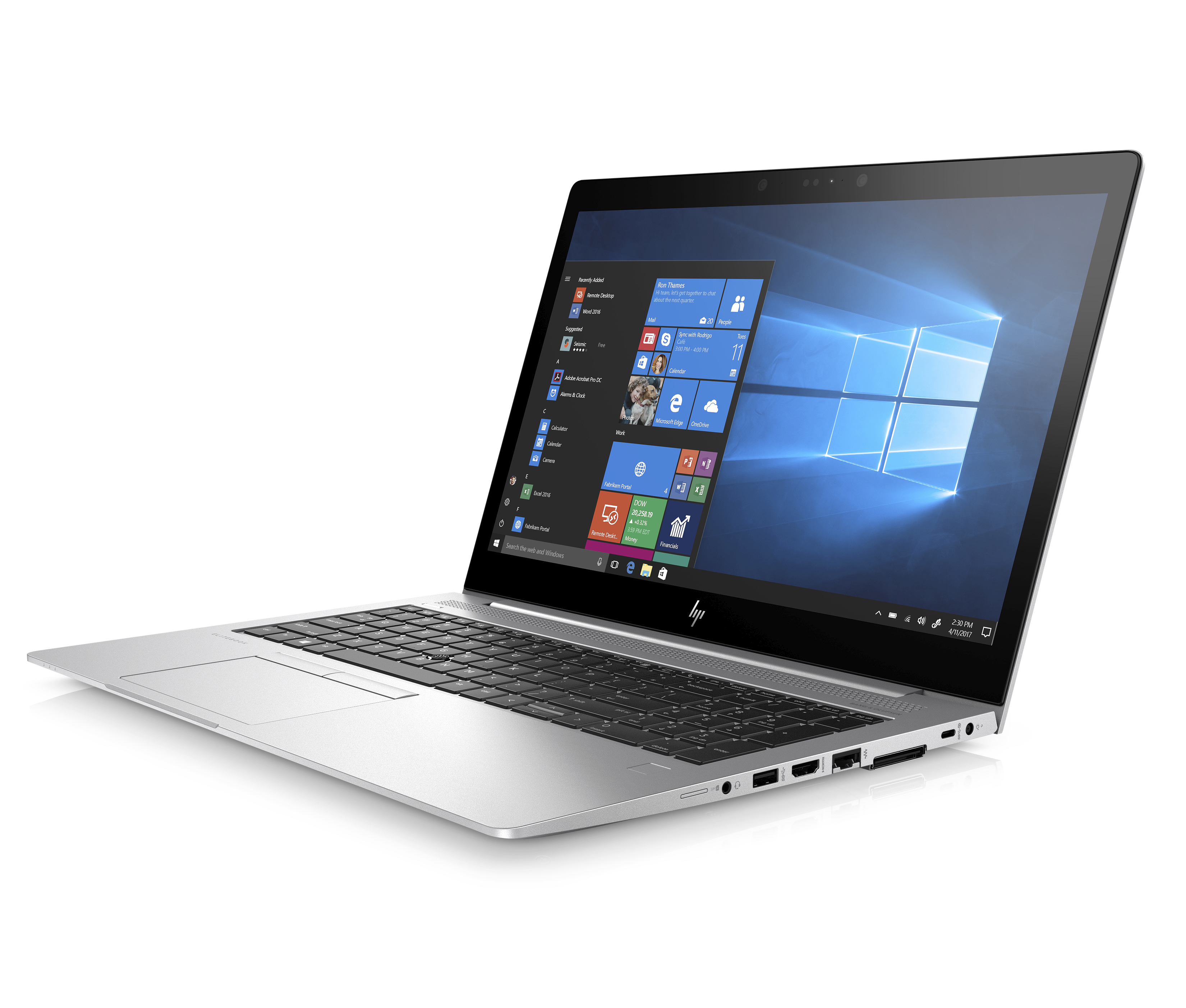 3UP41EA#ACB elitebook 755 g5 15.6"(1920x1080)/amd ryzen 7 pro 2700u(2.2ghz)/8192mb/256ssdgb/nodvd/int:amd vega/56whr/war 3y/1.86kg/silver/w10pro HP Santreyd  - Вид №1