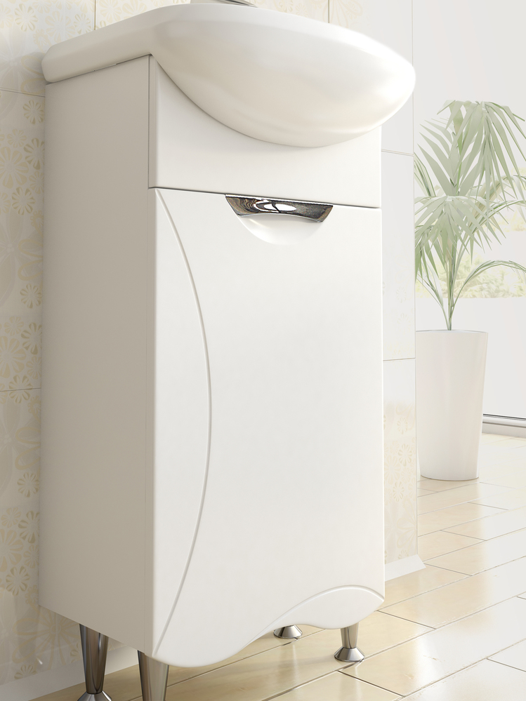 Тумба с раковиной Callao 400 (Азов)400⨉200⨉830 мм белый Santreyd sun-id-664588 - Вид №1