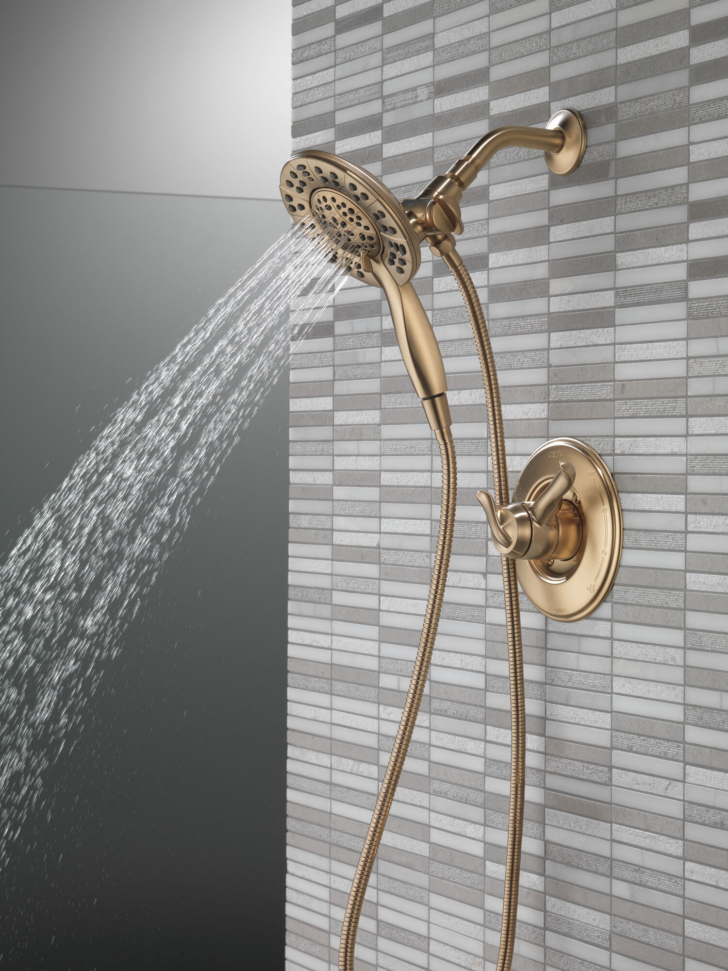 T17294-CZ-I Облицовка для душа Monitor® серии 17 с In2ition® Delta Faucet Linden Шампанское бронза  - Вид №9