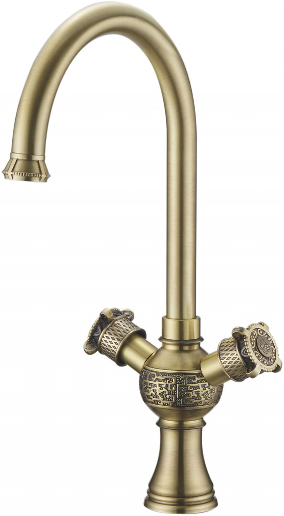 Смеситель ZorG Antic A 2004K-BR для кухонной мойки, бронза