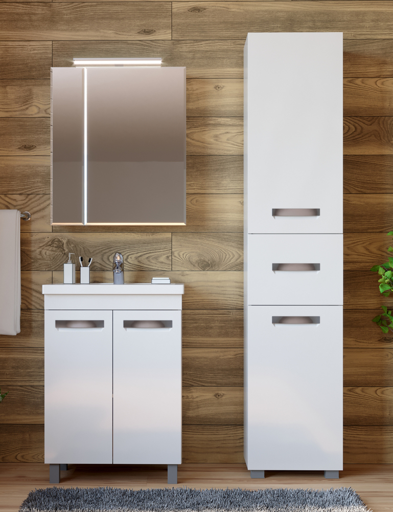 Тумба Plaza 600 (Фостер)600⨉400⨉820 мм белый Santreyd sun-id-664576 - Вид №4