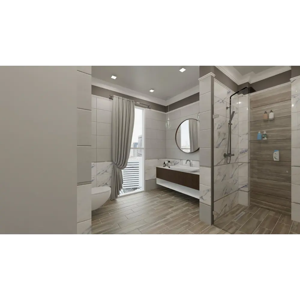 Плитка настенная Montblanc Light МРА 30x60 см 1.62 м² цвет белый Santreyd STLM-2052598 - Вид №5