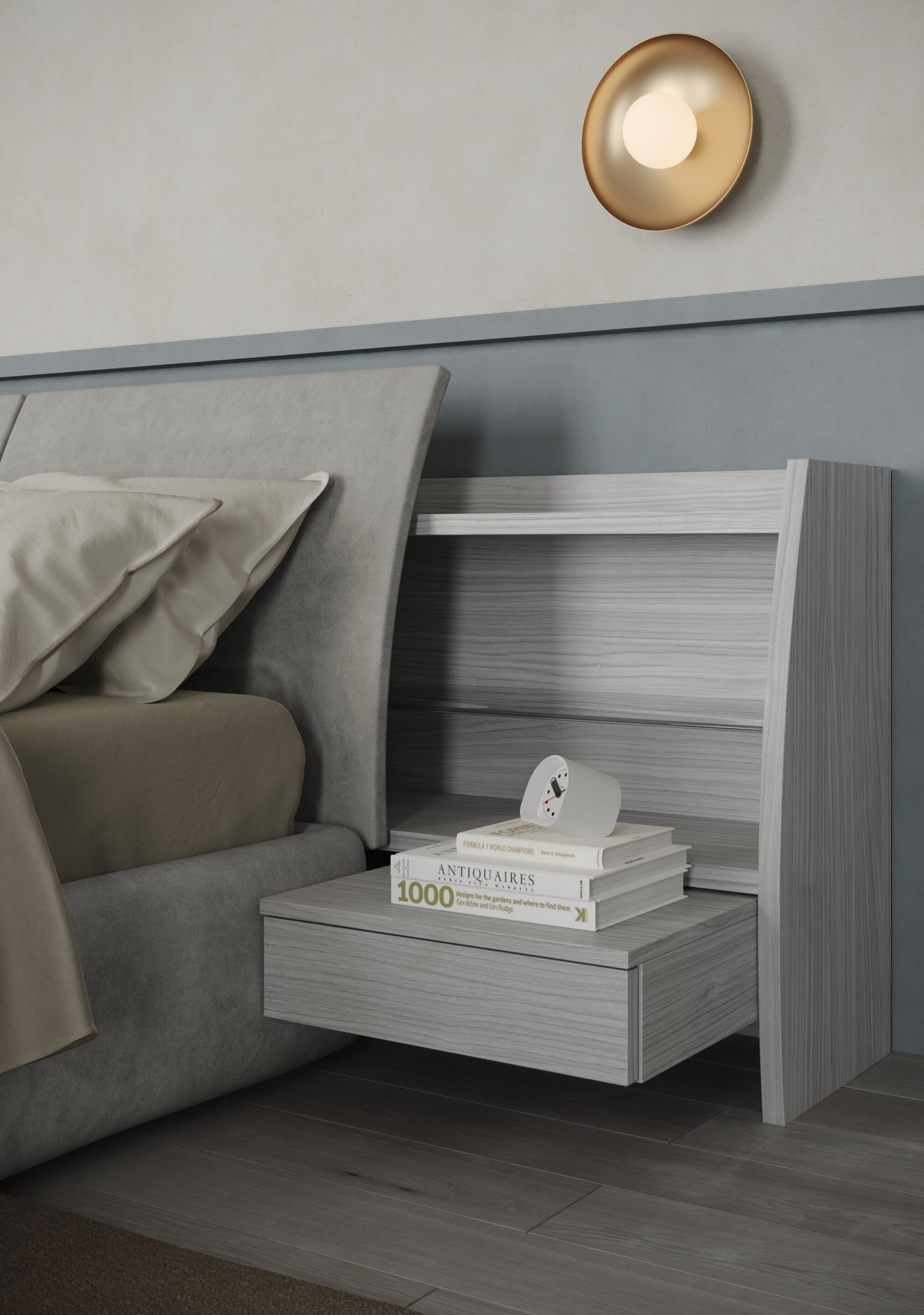 Кожаная двуспальная кровать для хранения Giessegi SOFFIO ARCH-00039431 - Вид №2